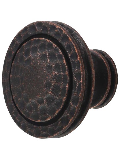 Mountain Lodge Ringed Cabinet Knob - 1-3/8inch Diameter.